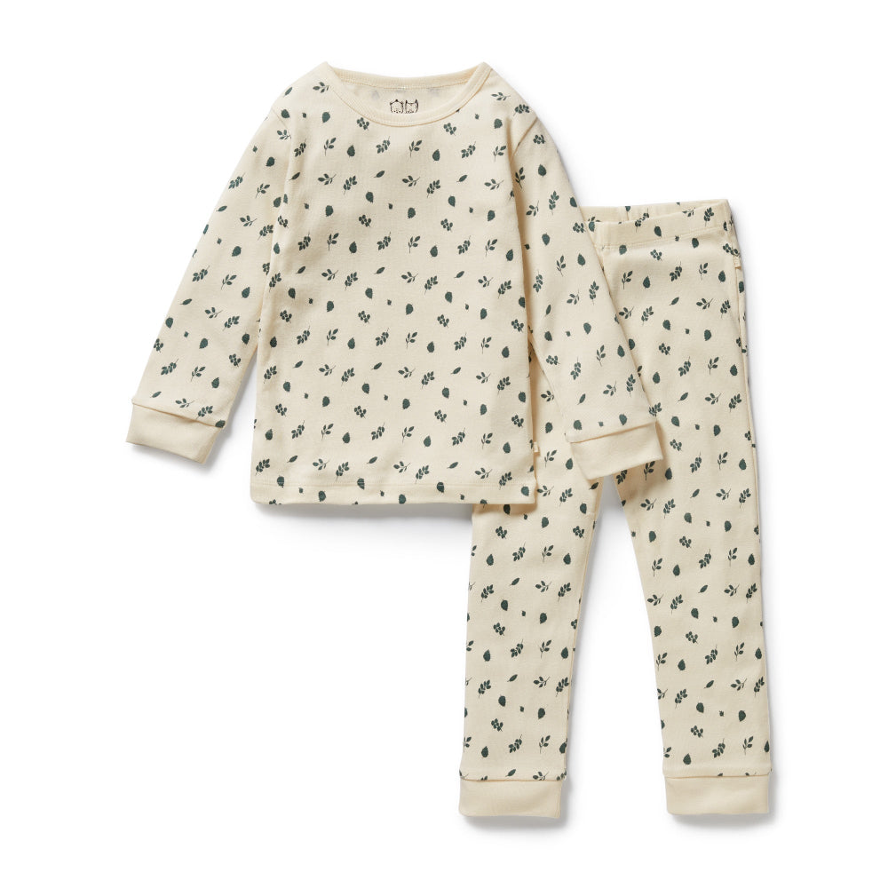 Wilson and Frenchy organic L/s pyjamas (twilight leaf)
