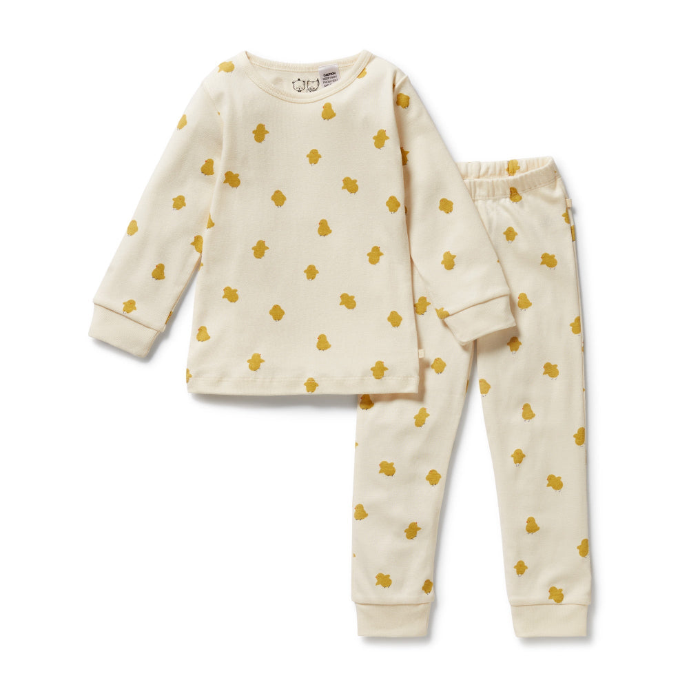 Wilson and Frenchy Organic L/s Pyjamas (little chick)