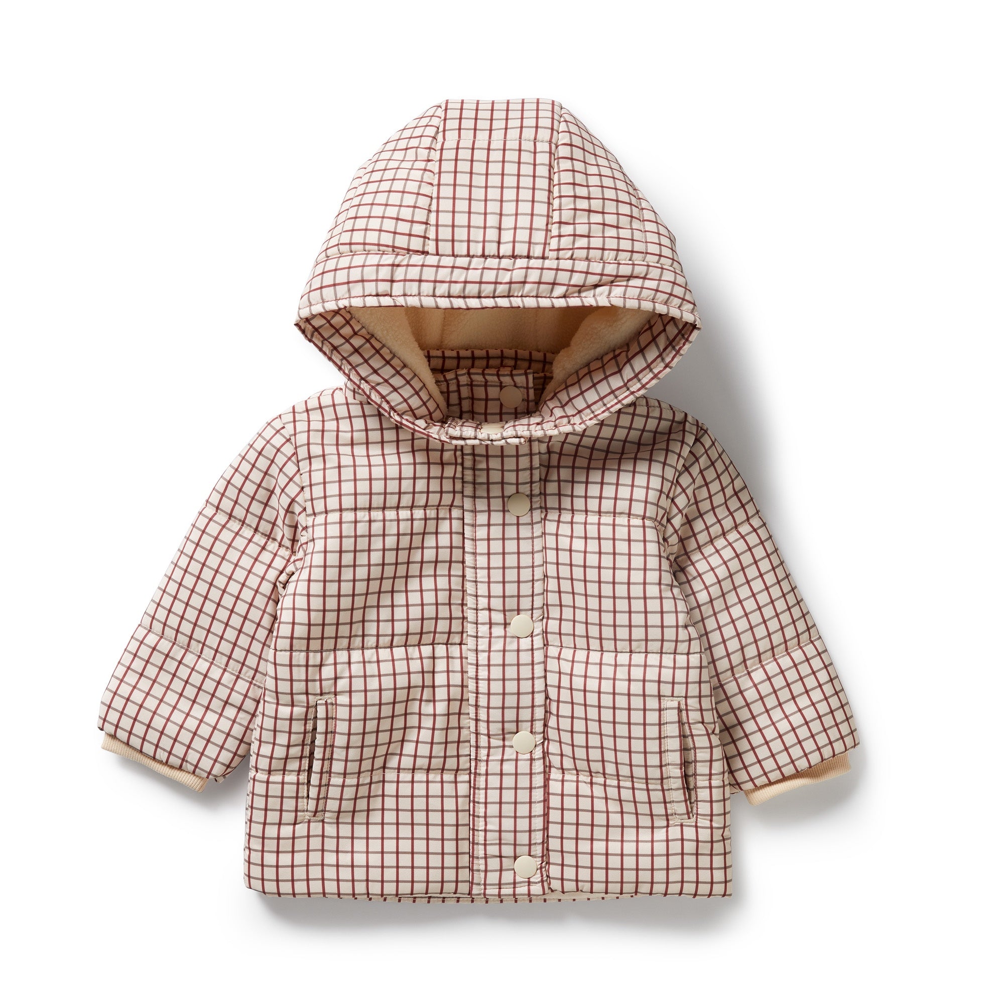 Wilson and Frenchy puffer jacket (amber check)
