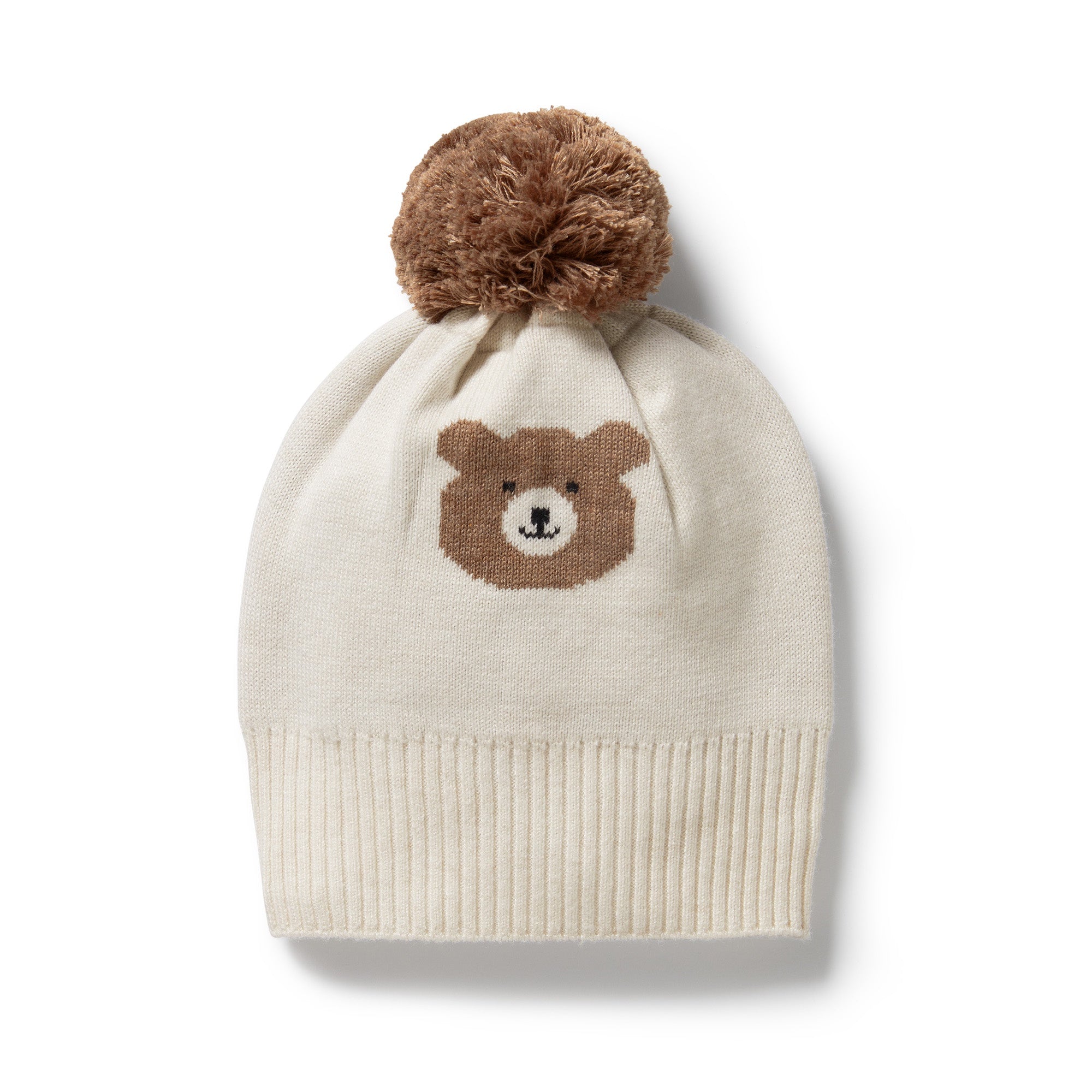 Wilson and Frenchy organic knitted jacquard hat (beary cute)
