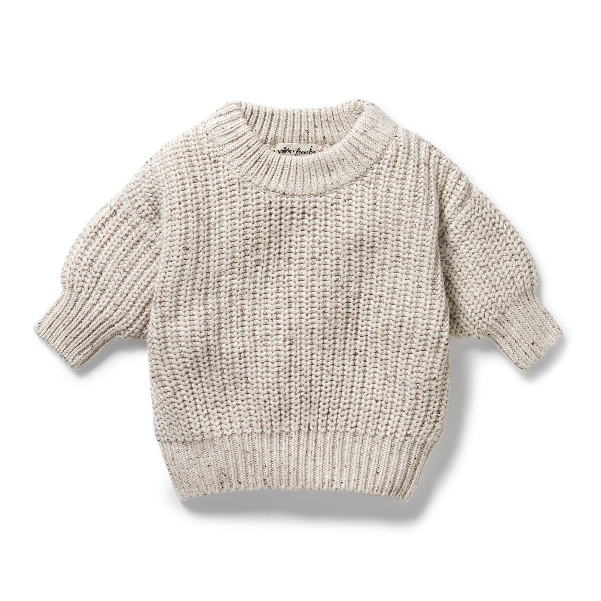 Wilson and Frenchy organic knitted jumper (cookie and cream)