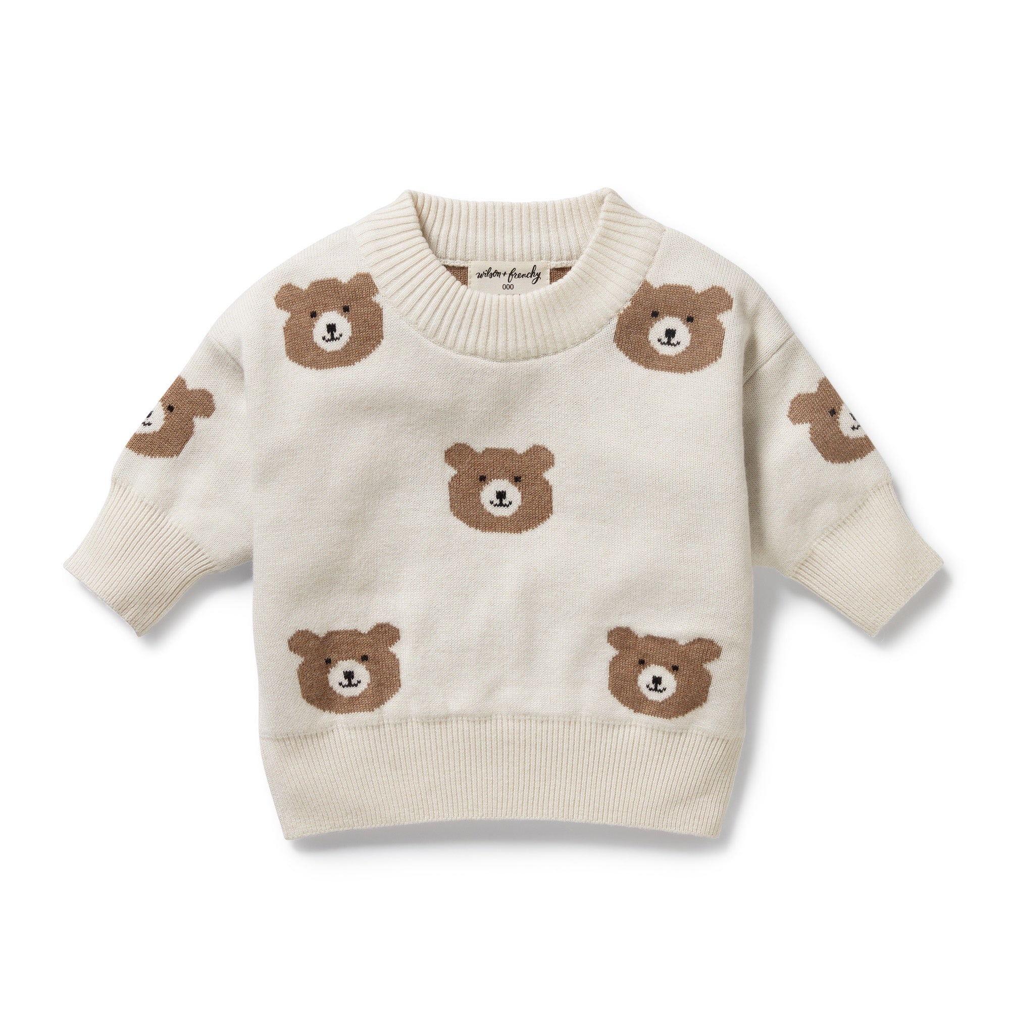 Wilson and Frenchy organic knitted jacquard jumper (beary cute)