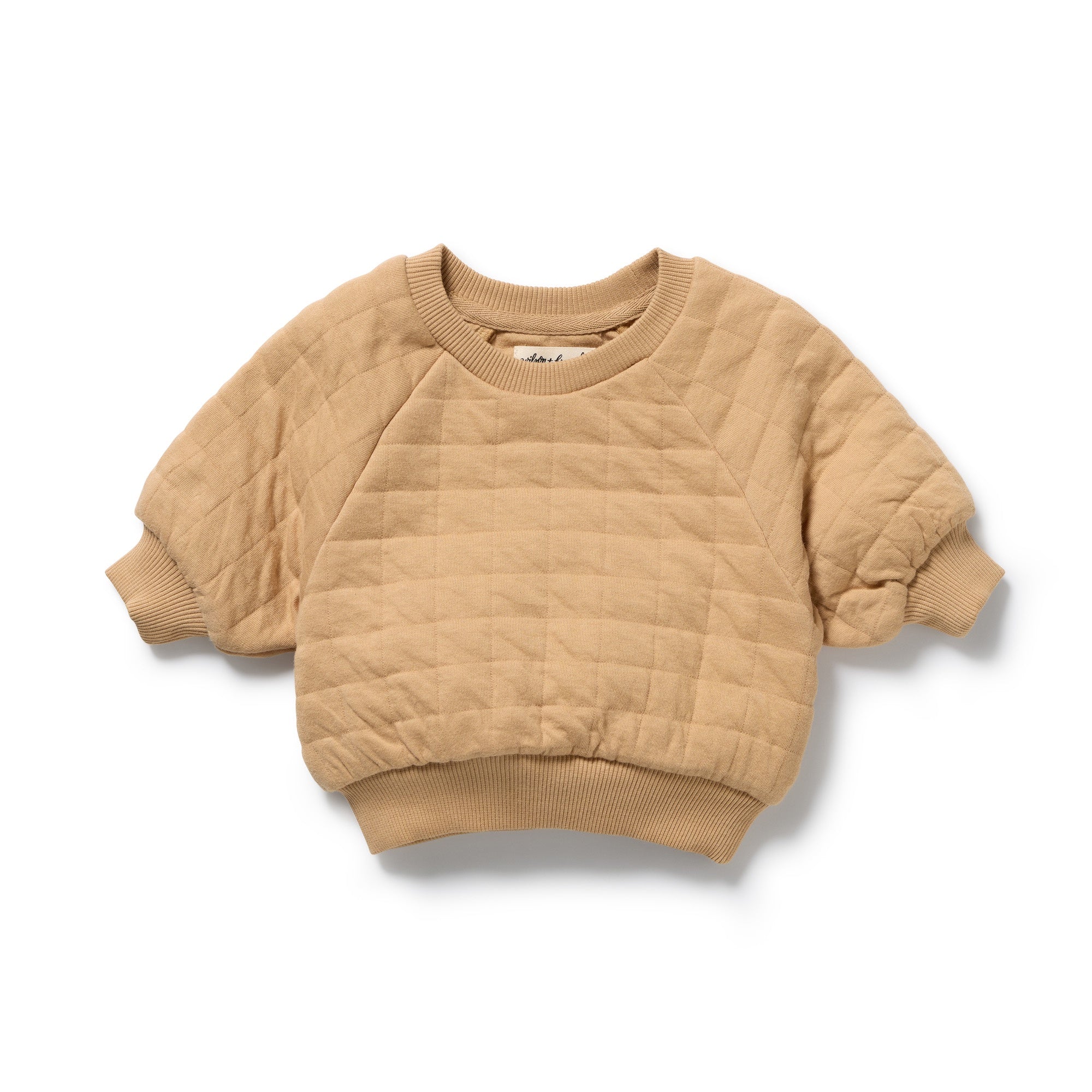 Wilson and Frenchy Organic Quilted Sweat (honey fawn)