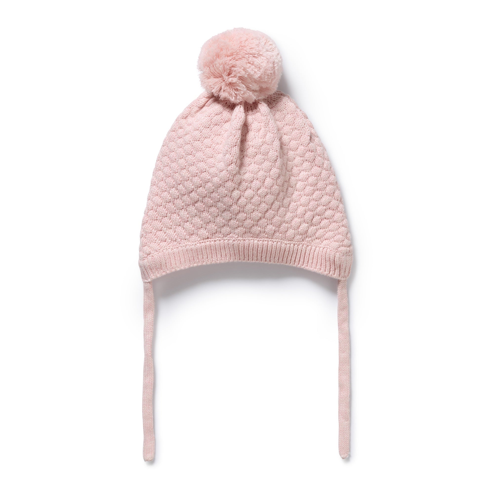 Wilson and Frenchy Organic Knitted Bubble Bonnet (marshmallow)