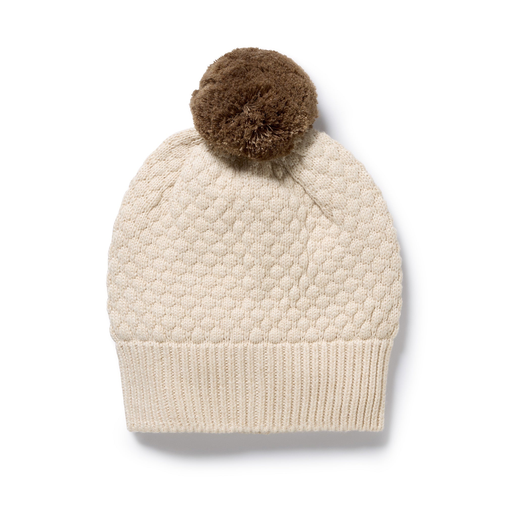 Wilson and Frenchy Organic Knitted Bubble Hat (cream)