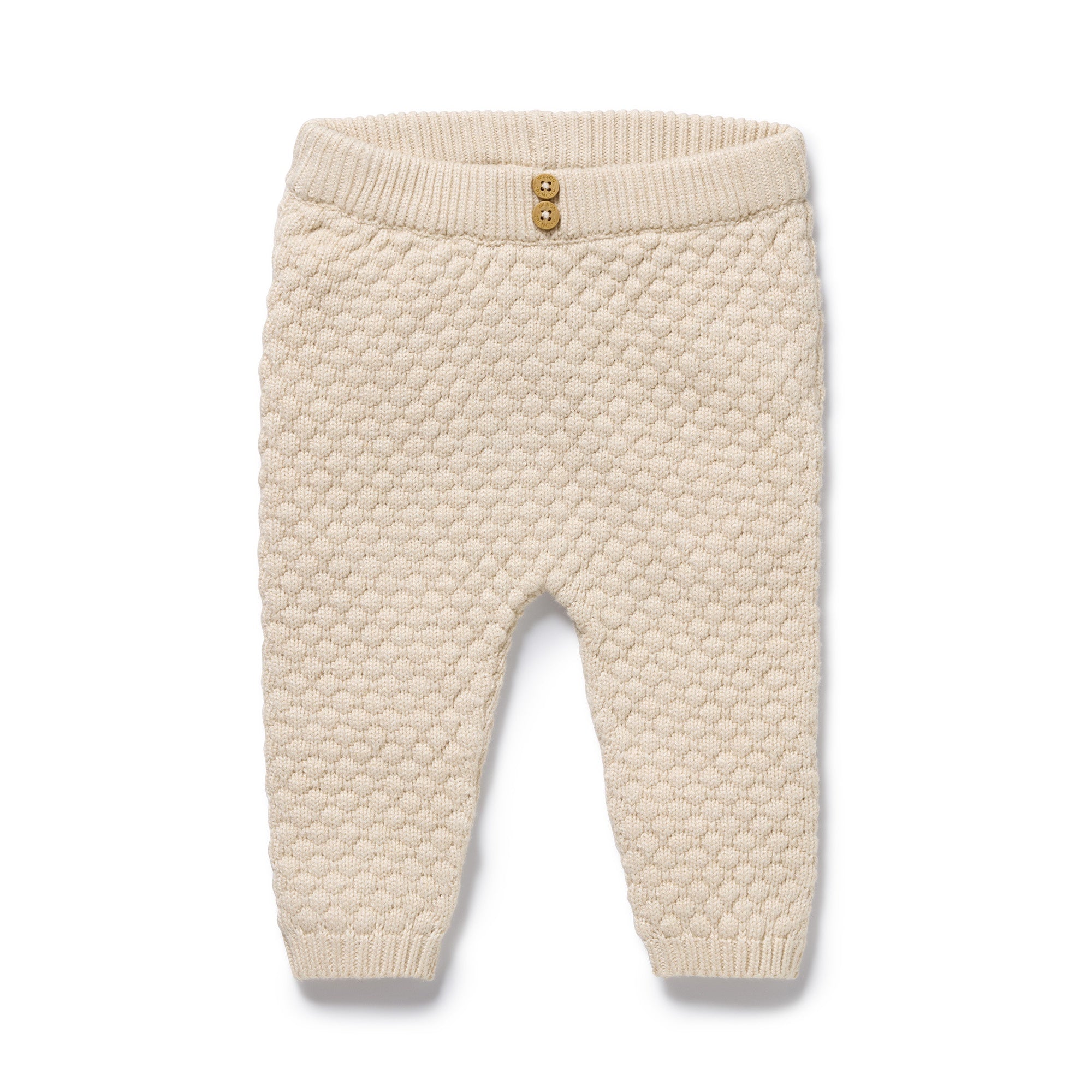 Wilson and Frenchy Organic Knitted Bauble Legging (cream)