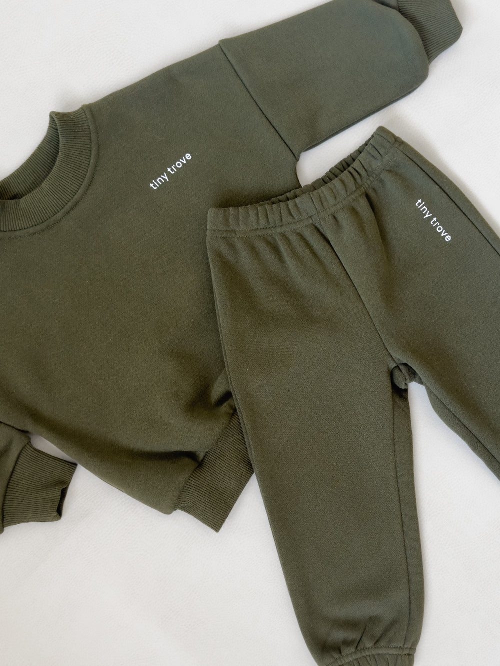 Tiny Trove 3D Logo Woodie Tracksuit (olive)