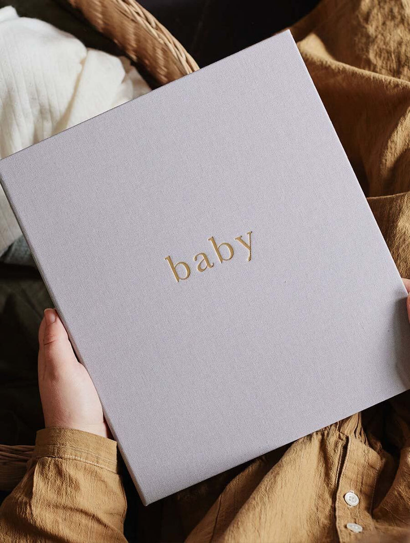 Write to Me Baby Journal - Your First Five Years (light grey)