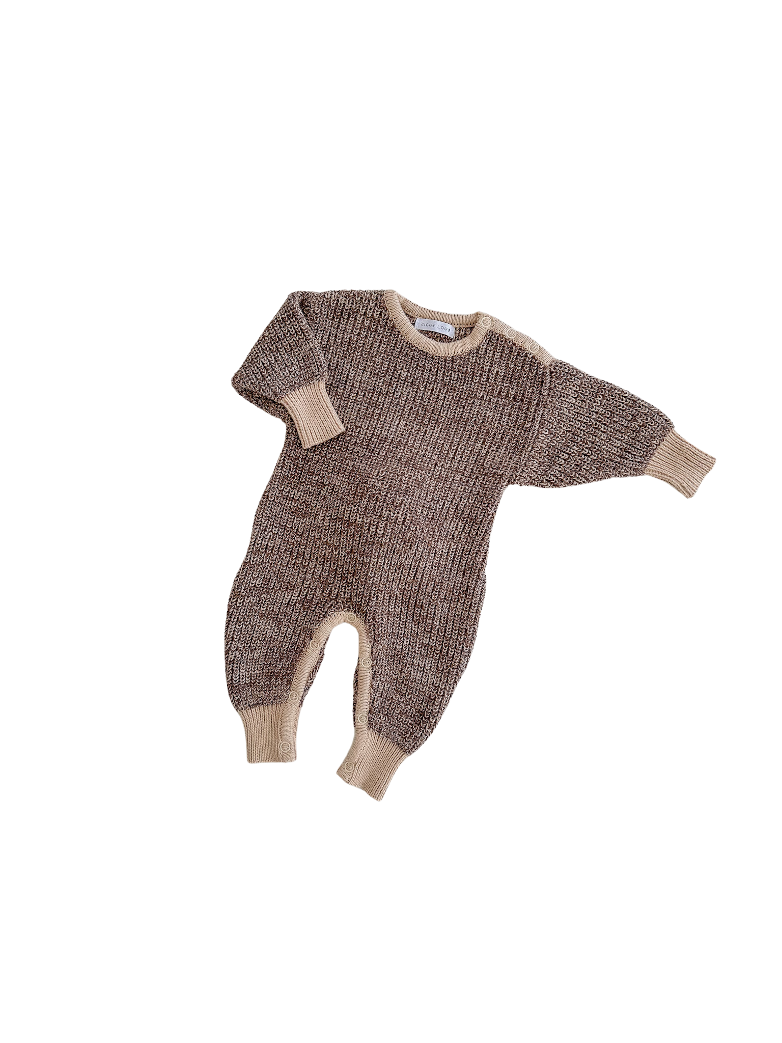 Ziggy Lou Knitted Winter L/S Easter Playsuit (cedar)
