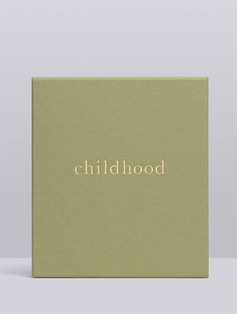 Write to Me Childhood Journal - Your Childhood Memories (sage)