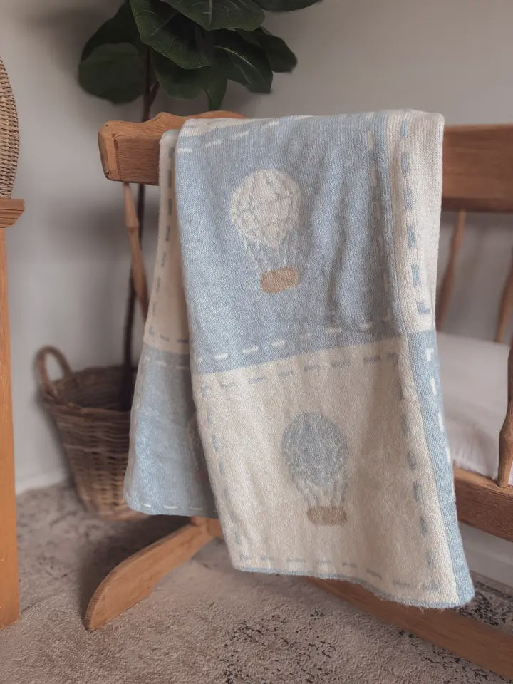 Pop Ya Tot Up and Away Knitted Blanket