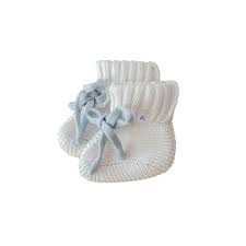 Ziggy Lou Knit Booties (milk/cloud)