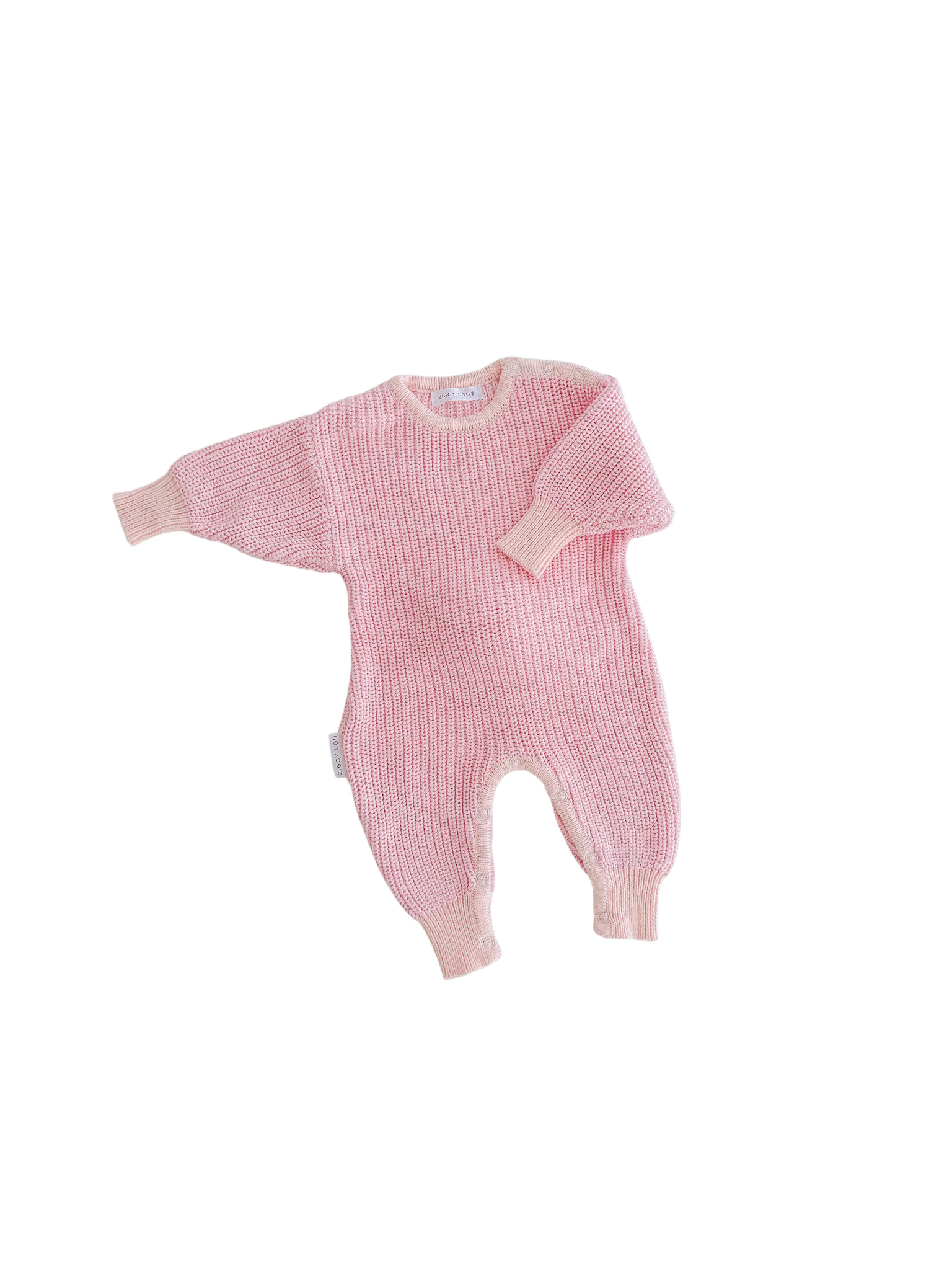 Ziggy Lou Knitted Winter L/S Easter Playsuit (dahlia)