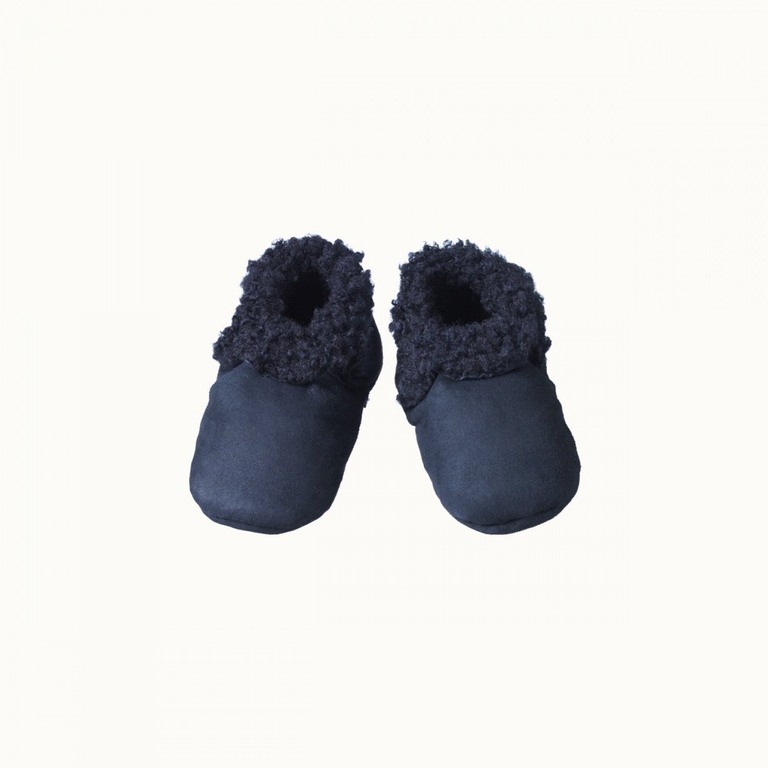Nature Baby Lambskin Booties (navy)
