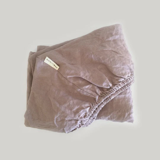 7 Pm Linen Bassinet Sheet (rosewood)