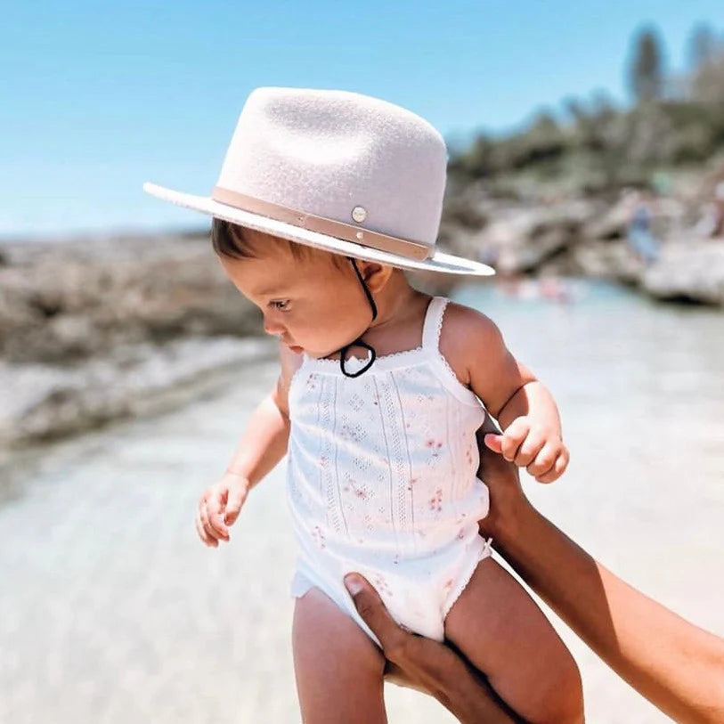 Shayd Mini Fedora (whitwash)