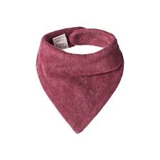 Nature Baby Triangle Terry Bib (rhubarb)