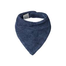 Nature Baby Triangle Terry Bib (vintage indigo)