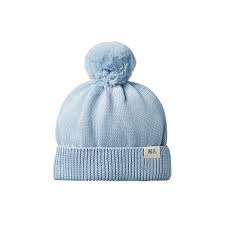 Nature Baby Alpine Pom Pom Beanie (celestial blue)