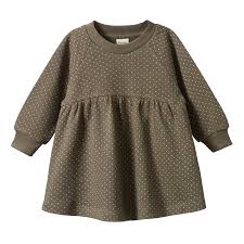 Nature Baby Ines Dress (seed mini dot print)