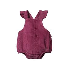 Nature Baby Orchard Suit (rhubarb)