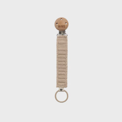 Bibs Pacifier Knitted Clip (vanilla)
