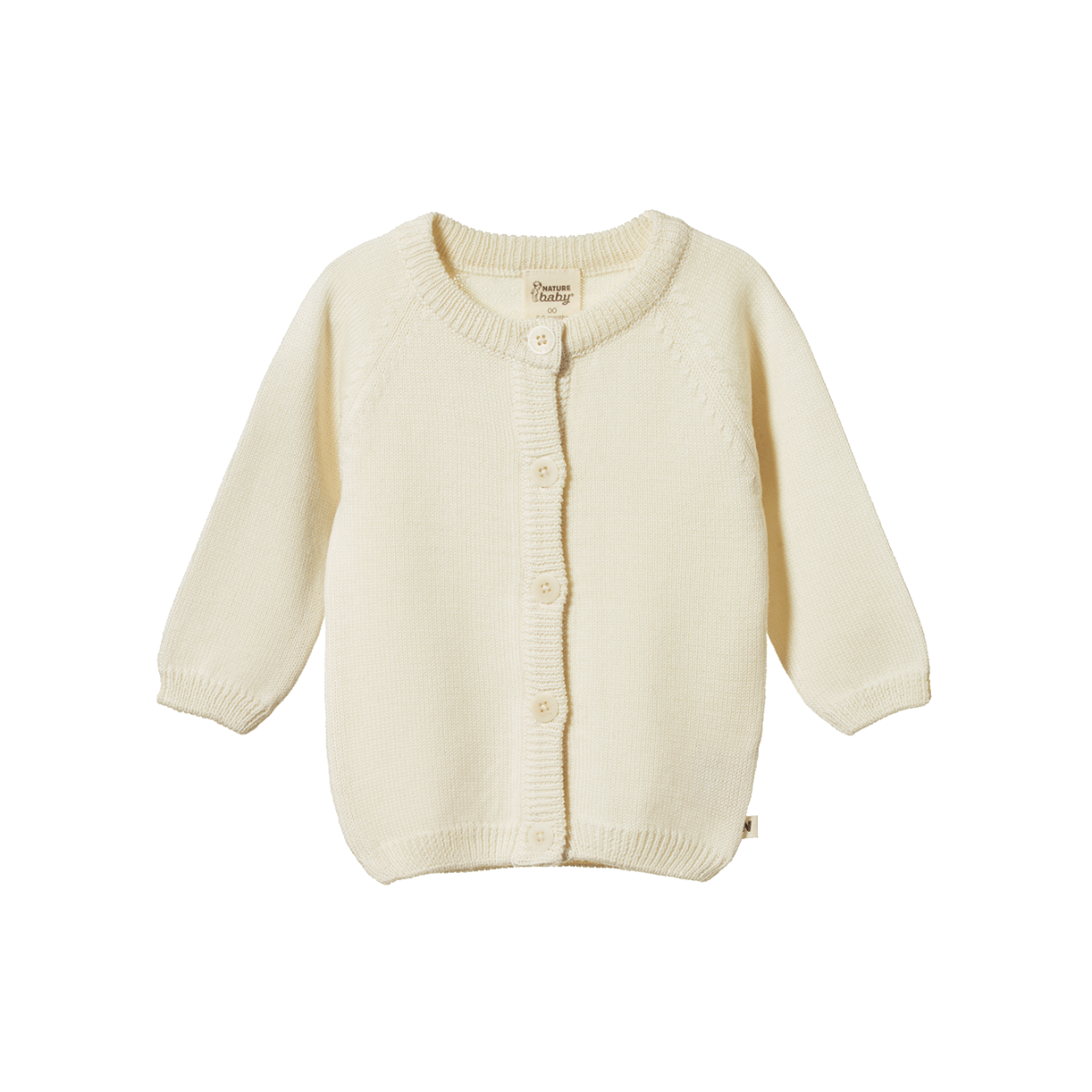Nature Baby Merino Knit Cardigan (natural)