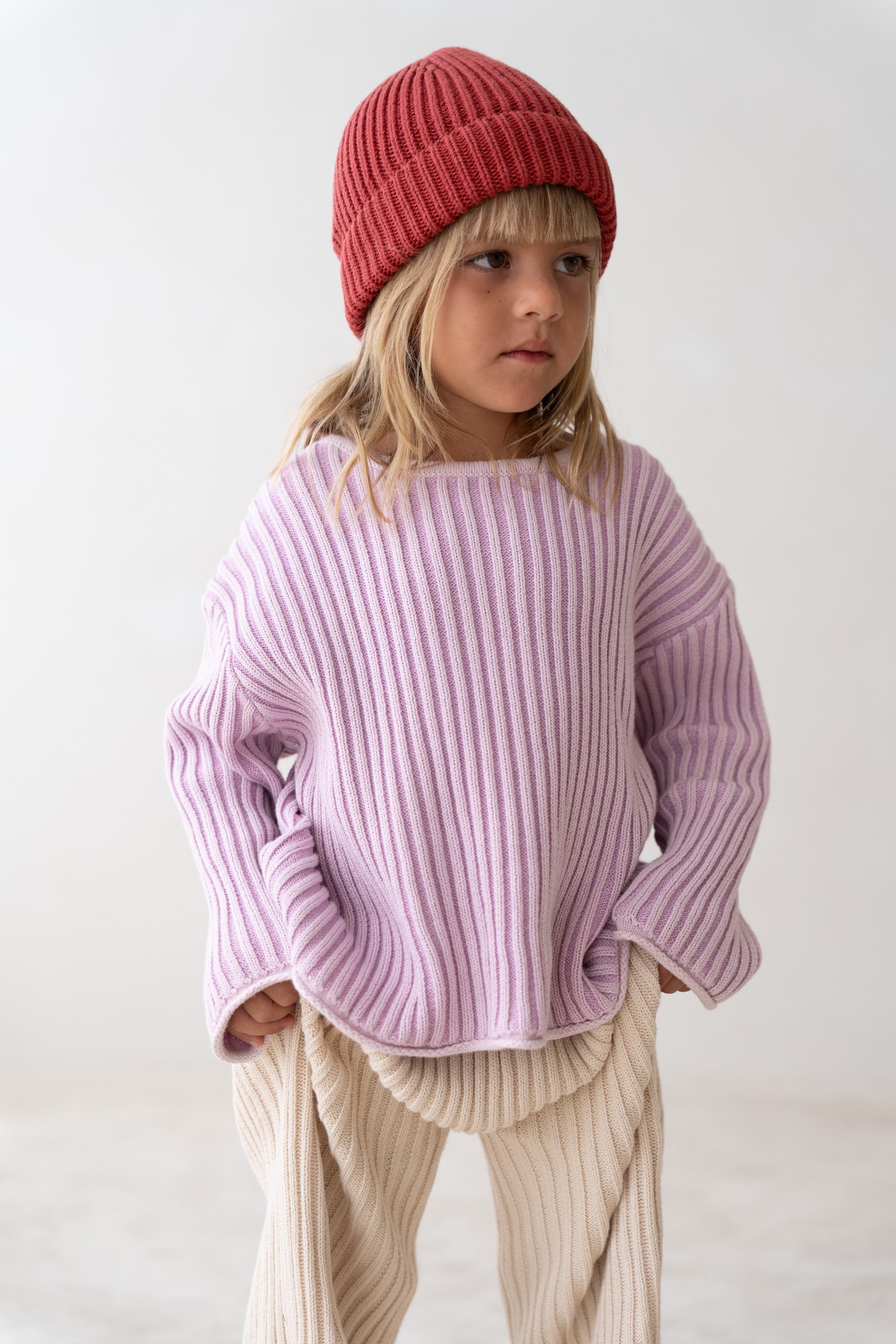 Illoura Knit Beanie (brick)