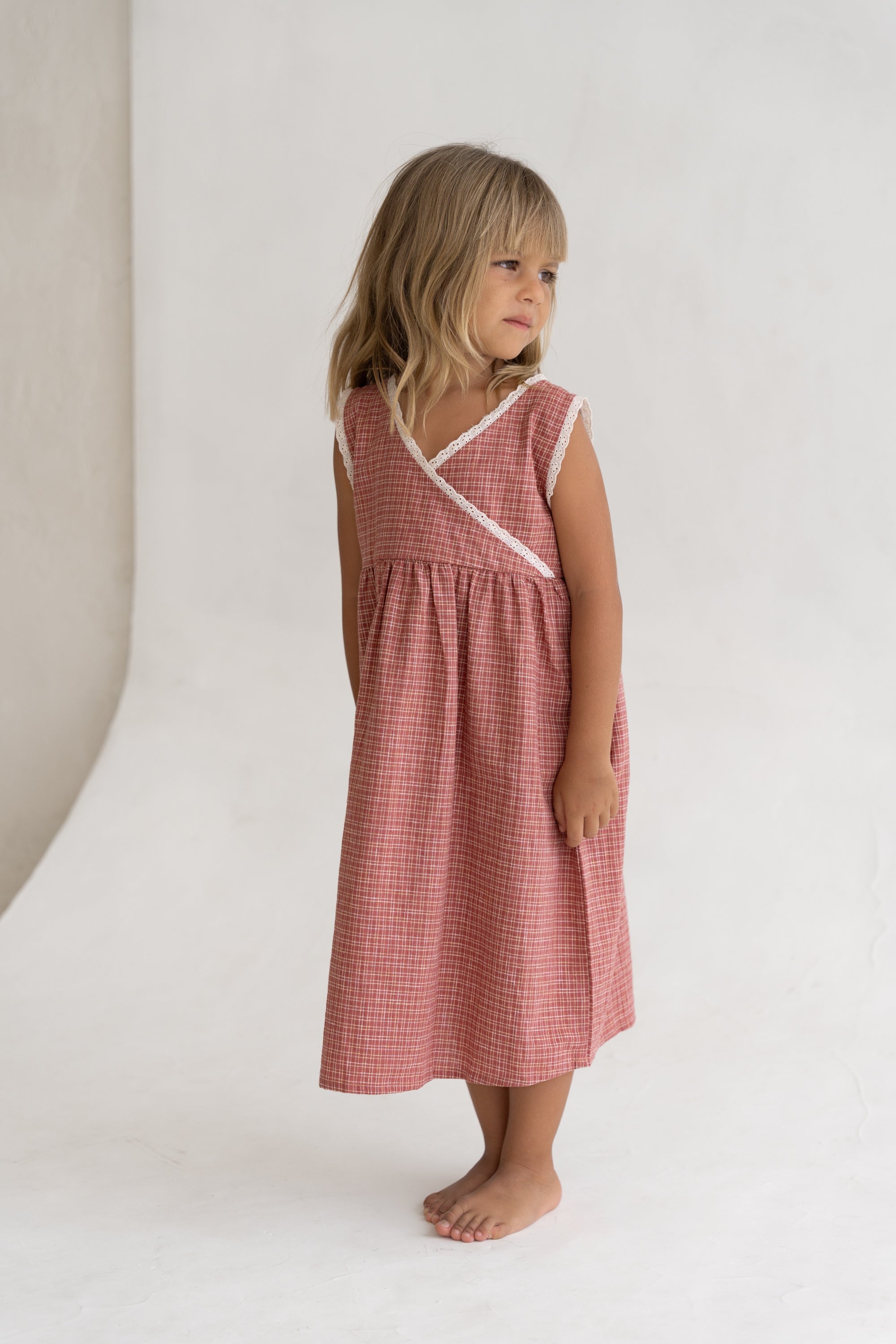 Illoura Eden Dress (red plaid)
