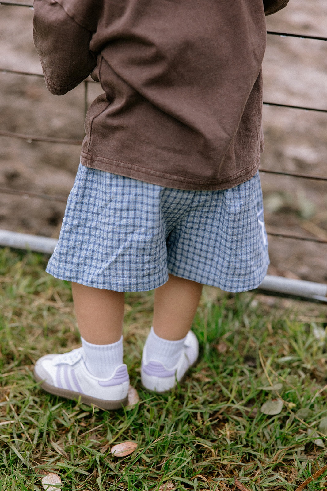 Sunday Siblings Nash Shorts - Blue Gingham