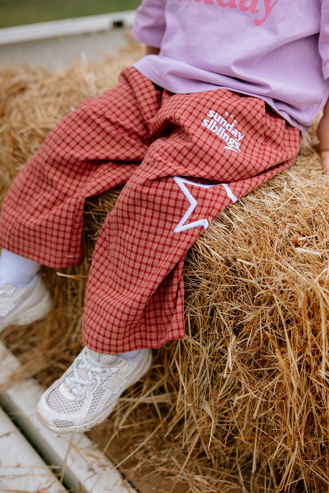 Sunday Siblings Nash Pants - Red Gingham