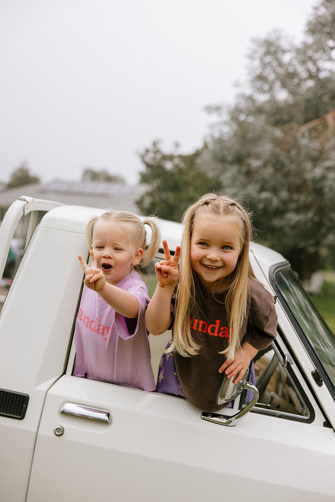 Sunday Siblings Sunday Tee - Brown + Orange
