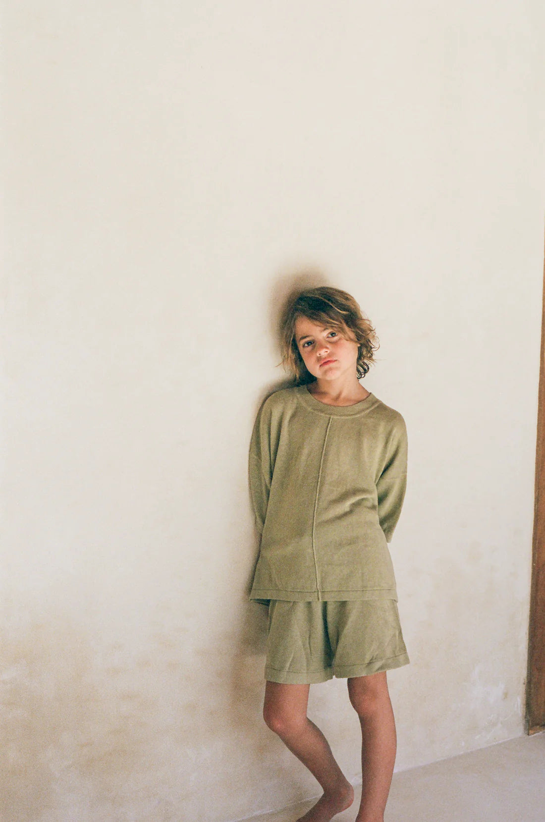 Illoura Lightweight Knit Shorts  (moss)