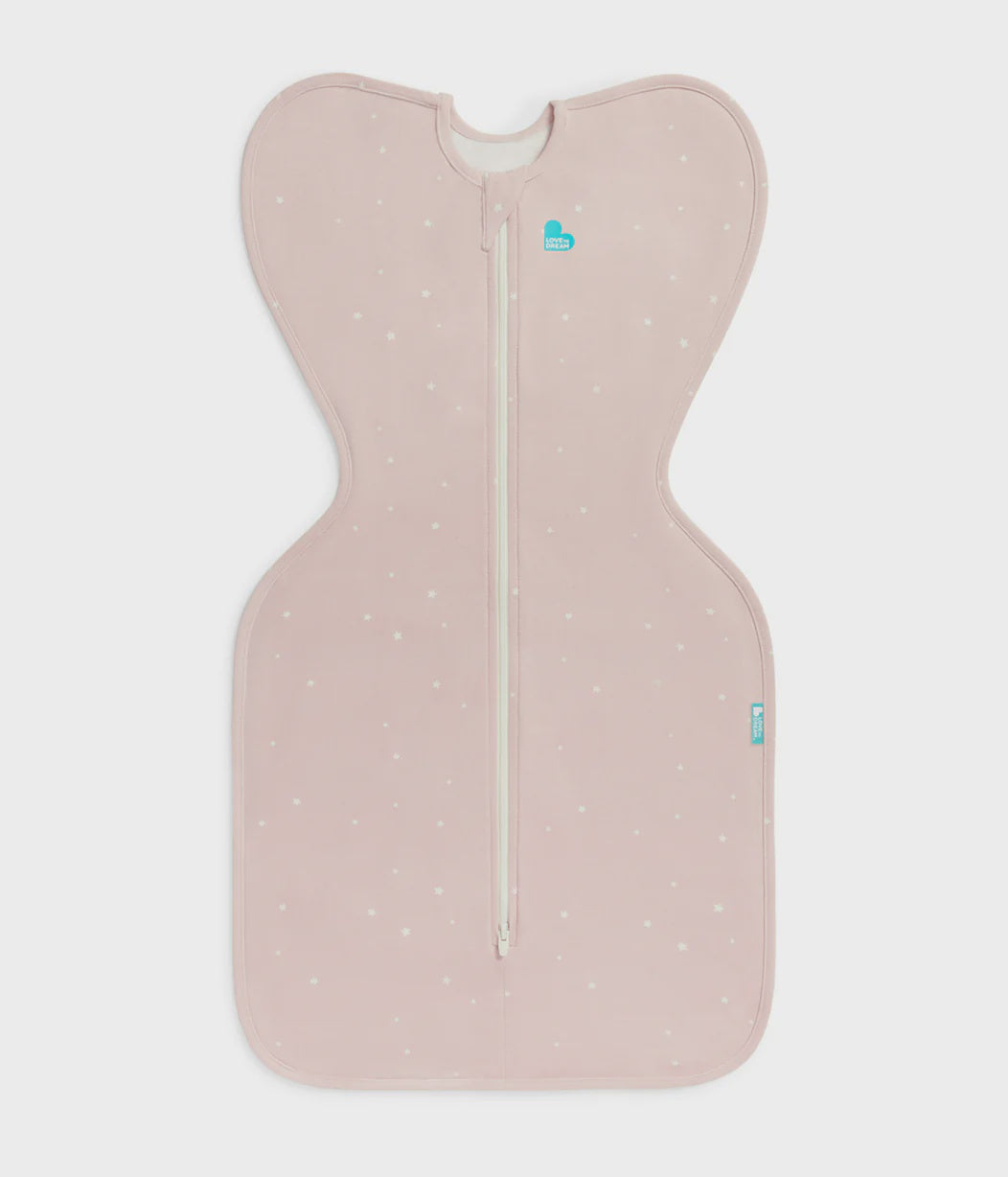 Love to Dream Swaddle Up 1.0 Tog Twinkle (powder pink)